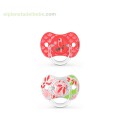 CHUPETE 6/18M 2UDS JUNGLE ROSA SUAVINEX