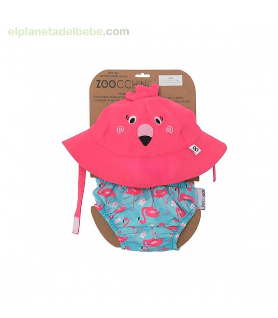 CONJUNTO BAÑADOR FLAMENCO 12-24M
