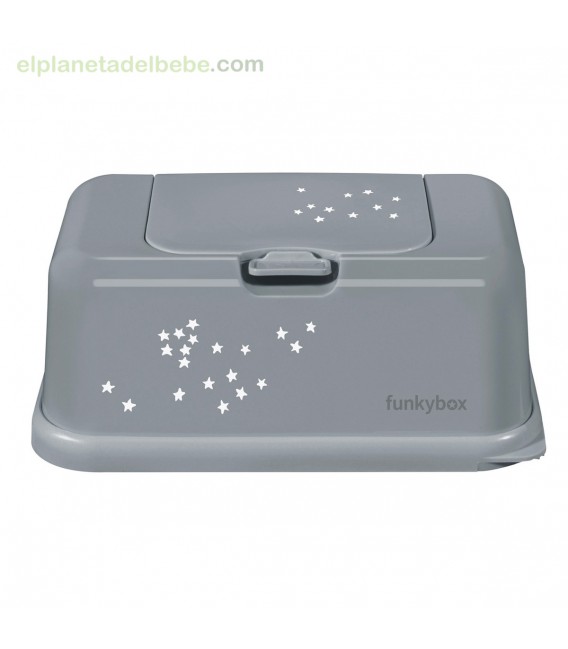 CAJA TOALLITAS FUNKYBOX PLATA ESTRELLITAS