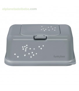 CAJA TOALLITAS FUNKYBOX PLATA ESTRELLITAS