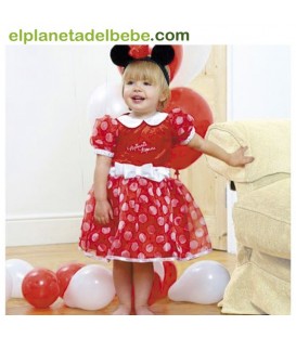 DISFRAZ MINNIE ROJO 6-12 MESES