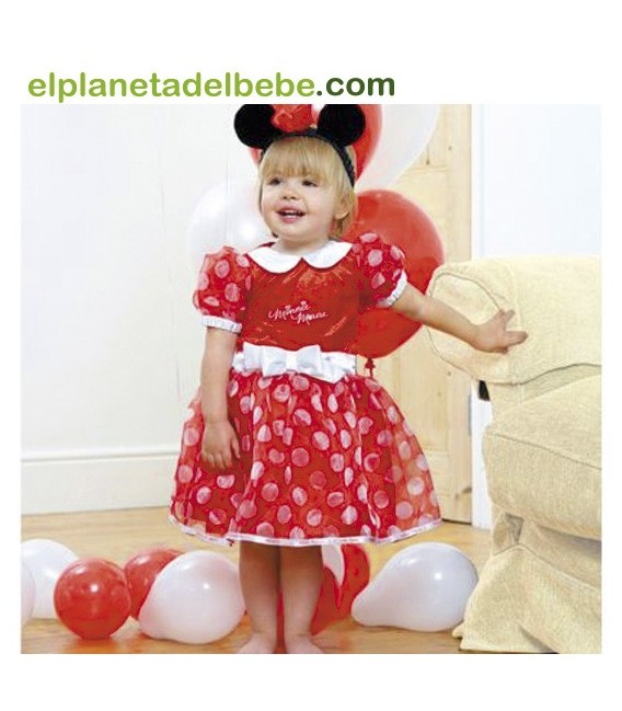 Disfraz Bebe Minnie Rojo