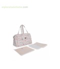 BOLSO MATERNIDAD + CAMBIADOR + PORTACHUPETE SWEET LILY ROSA TUC TUC