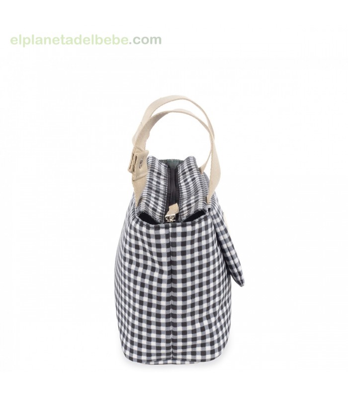 BOLSO ORGANIZADOR I LOVE VICHY GRIS WALKING MUM