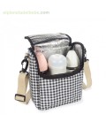 BOLSA TERMICA I LOVE VICHY NEGRO WALKING MUM