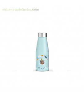 BOTELLA ACERO INOX 350ML FOREST AZUL SUAVINEX