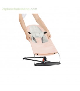 ASIENTO DE TELA HAMACA BALANCE SOFT ROSA/GRIS BABY BJORN