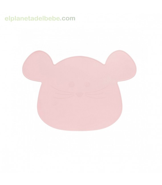 MANTEL SILICONA LITTLE CHUM RATON ROSA LASSIG