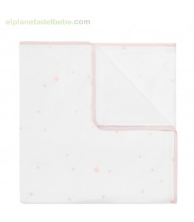 ARRULLO 80X80 TEDDY ROSA PETIT PRAIA