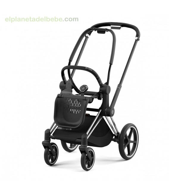 PRIAM SILLA Y CHASIS CROMADO NEGRO CYBEX 2022