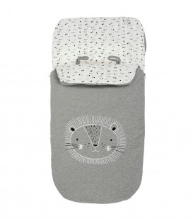 SACO CARRO UNIVERSAL SILLA PUNTO LEON B/GRIS BIMBICASUAL