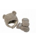 SET GORRO Y MANOPLAS TEDDY 0-6 M 7AM