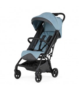 SILLA DE PASEO GUAPA AZUL CLARO CHASIS NEGRO CARBEBE