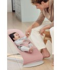 HAMACA BLISS CHASIS GRIS CLARO TEJIDO 3D JERSEY ROSA CLARO BABYBJORN