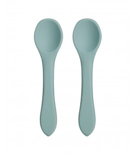 PACK DE 2 CUCHARAS DE SILICONA AZUL GRISACEO  BABY LIVIA