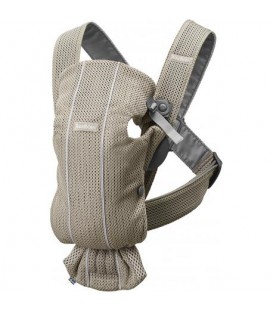 MOCHILA PORTABEBÉ MINI GREIGE TEJIDO MESH BABY BJORN