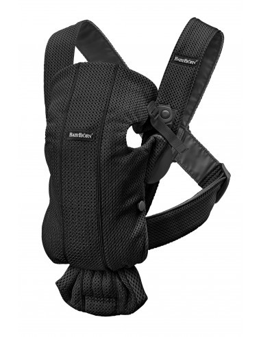 MOCHILA PORTABEBÉ MINI NEGRO TEJIDO MESH BABY BJORN