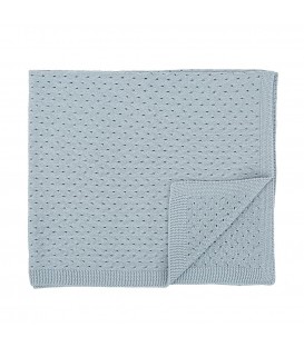 TOQUILLA TRICOT 75X90 254 DOTS DOT AG AZUL GRISACEO BIMBI
