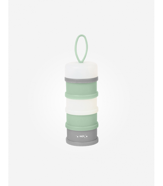 CONTENEDOR DE LECHE EN POLVO VERDE SARO