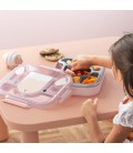 PLATO MB WONDER CON COMPARTIMENTOS ROSA