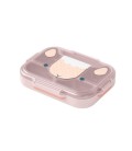 PLATO MB WONDER CON COMPARTIMENTOS ROSA