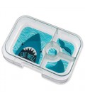 YUMBOX PANINO 4 COMPARTIMENTOS SURF BLUE + TIBURÓN