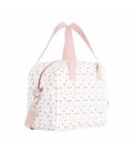 BOLSO MATERNAL PACK AURA BEIG/FLORES 16X43X37CM CAMBRAS