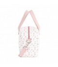 BOLSO MATERNAL PACK AURA BEIG/FLORES 16X43X37CM CAMBRAS