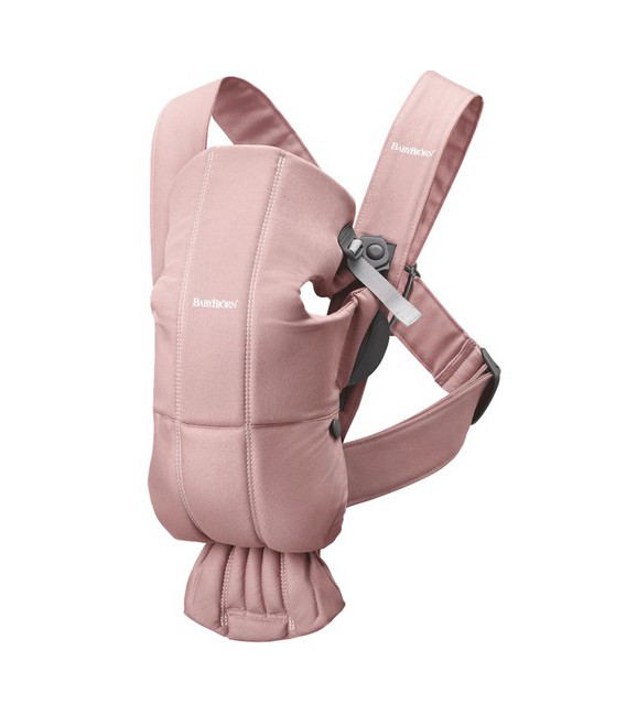 MOCHILA PORTABEBÉ MINI ROSA CLARO 3D JERSEY BABY BJORN