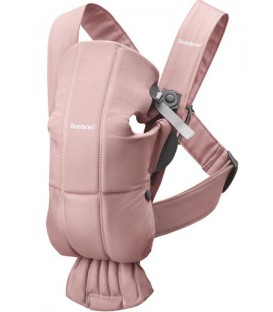 MOCHILA PORTABEBÉ MINI ROSA CLARO 3D JERSEY BABY BJORN