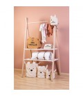 CUNA TIPI 50X90 BLANCA NATURAL + PERCHERO (SIN COLCHON) CHILD HOME 