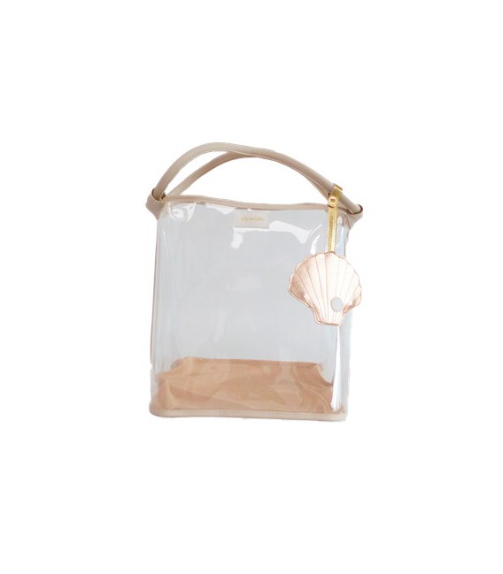 BOLSO DE PLAYA BEIGE BASE REJILLA PLAY AND STORE