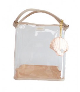 BOLSO DE PLAYA BEIGE BASE REJILLA PLAY AND STORE