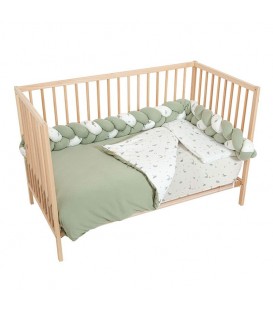 SET NORDICO+TRENZA CUNA 60X120 787 TREX 528 16 B/VERDE BIMBI