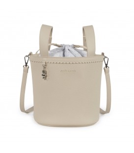 BOLSA BUCKET ICON CREAM PASITO A PASITO
