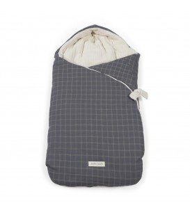 SACO CAPUCHA CUADROS TARTAN PASITO A PASITO