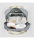 MOCHILA I LOVE VICHY NEGRO WALKING MUM