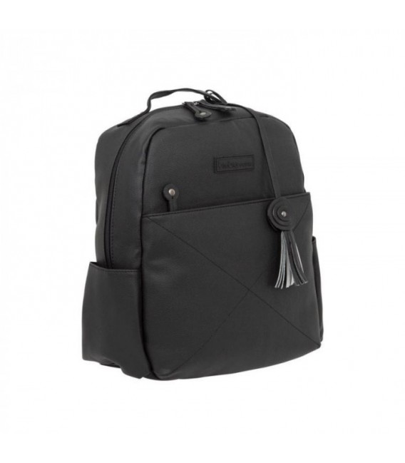 MOCHILA+ CAMBIADOR QUILT NEGRO BIMBI