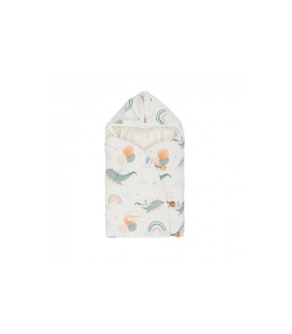 SACO ARRULLO CAPUCHA 44X88 393 MOBY 526 01 BLANCO CASUAL