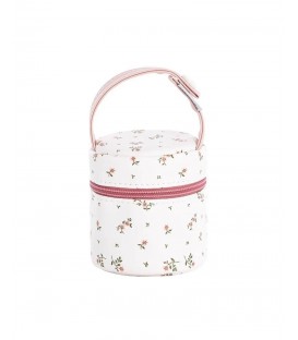 PORTACHUPETES AURA BEIGE/FLORES CAMBRASS 8.5X8.5X11 Cm