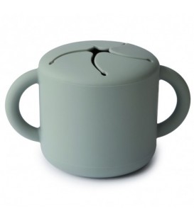 TAZA PARA SNACK SILICONA SOLID CAMBRIDGE BLUE MUSHIE