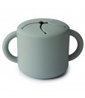 TAZA PARA SNACK SILICONA SOLID CAMBRIDGE BLUE MUSHIE