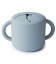 TAZA PARA SNACK SILICONA SOLID POWDER BLUE MUSHIE
