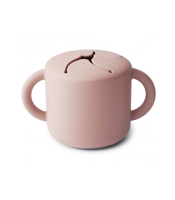 TAZA PARA SNACK SILICONA SOLID BLUSH MUSHIE