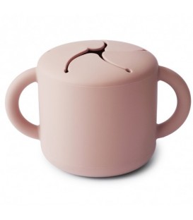 TAZA PARA SNACK SILICONA SOLID BLUSH MUSHIE