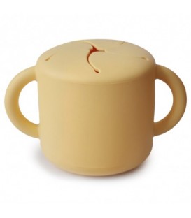 TAZA PARA SNACK SILICONA SOLID BLUSH MUSHIE