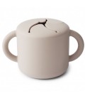 TAZA PARA SNACK SILICONA SOLID IVORY MUSHIE