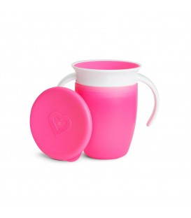TAZA MIRACLE ANTIGOTEO 360º ROSA MUNCHKIN