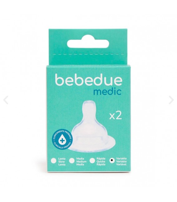 TETINA BEBEDUE MEDIC SILICONA FLUJO RAPIDO (X2)