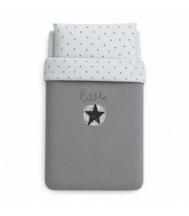 FUNDA NORDICA CUNA 60 LITTLE STAR AZUL BABYCLIC